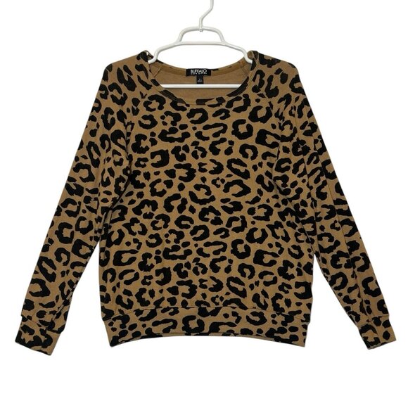 Buffalo David Bitton Women Sweater Leopard Print Soft Viscose Blend Cozy Small - Picture 4 of 10